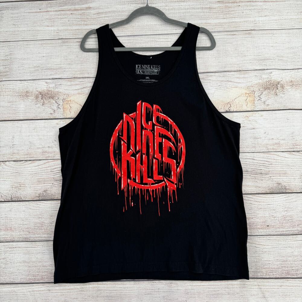 Ice Nine Kills Bloody Logo Tank Top Mens 2XL Black NEW